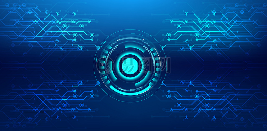 科技信息技術線條藍色背景