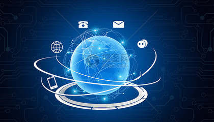 信息地球創意背景圖片下載-正版圖片500452378